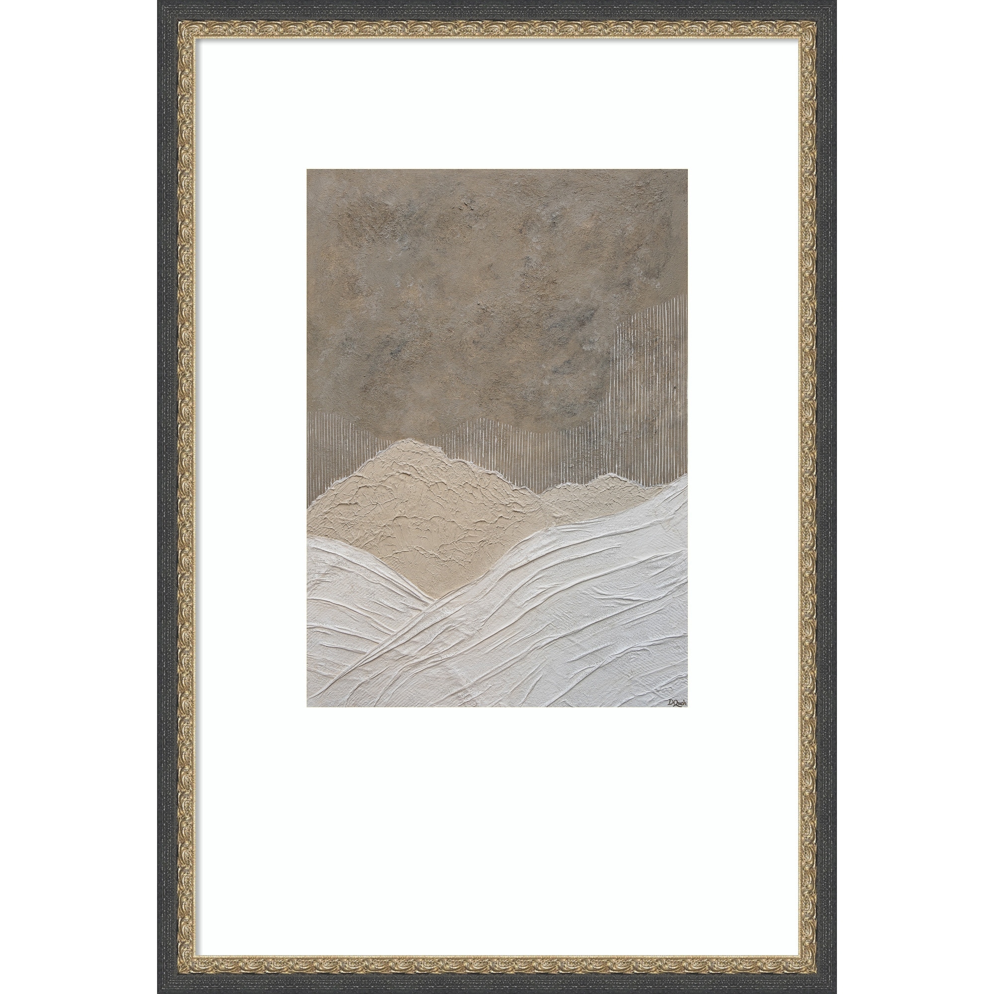 Gentle Waves by Denise Quah Wood Framed Wall Art Print