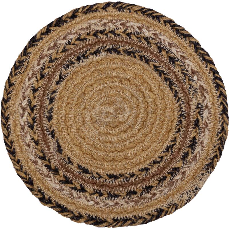 Kettle Grove Jute Trivet Stencil Star 8 - Trivet 8