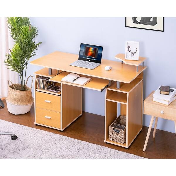 Shop Essential Home Office Computer Desk With Pull Out Keyboard