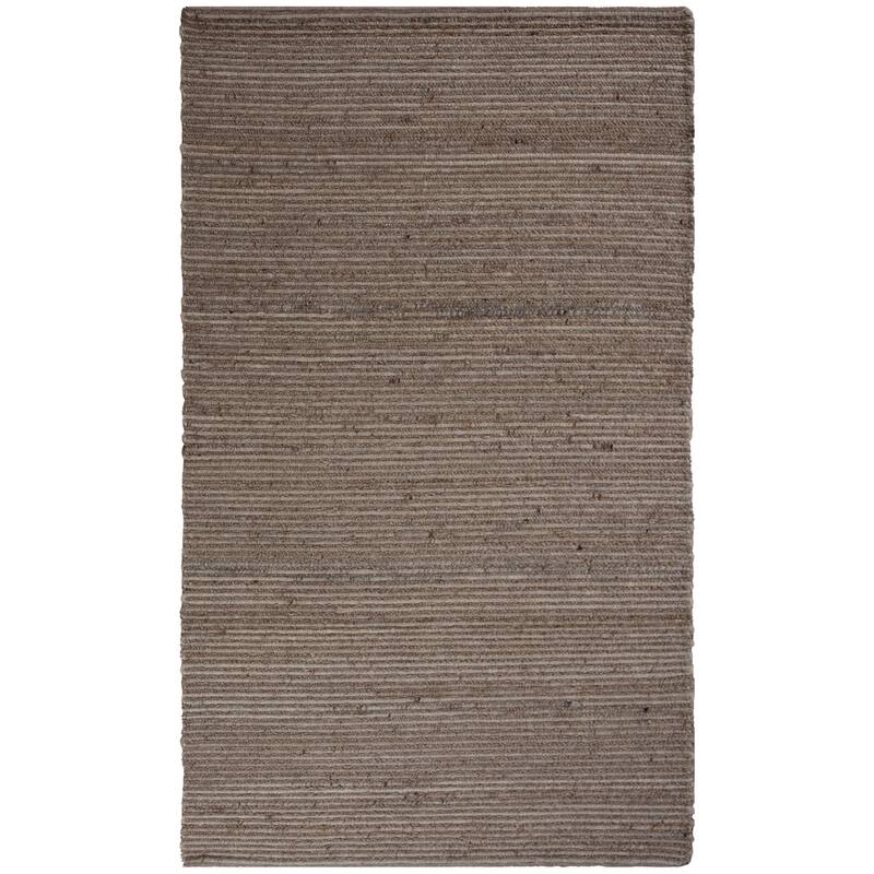 Alora Decor Nolan Hand-woven Brown Wool Rug