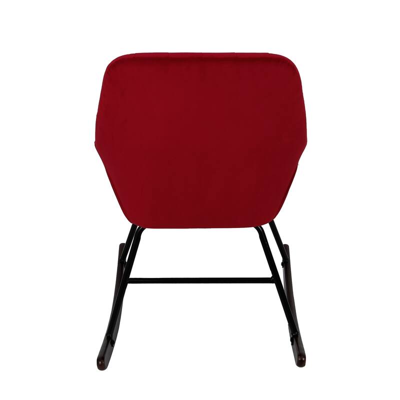 Upholstered Velvet Rocking Chair