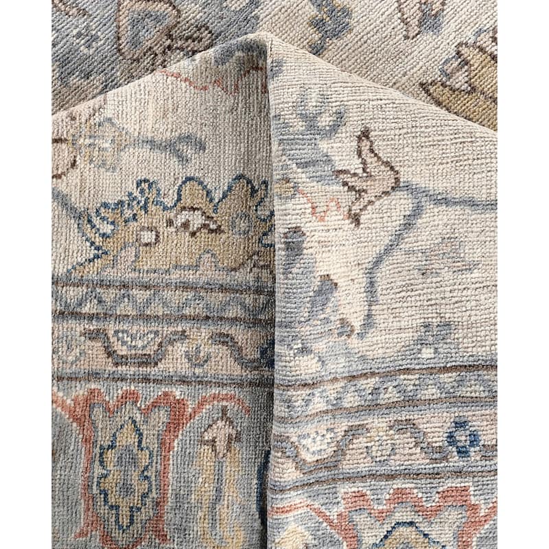 Oushak One-of-a-Kind Hand-Knotted Area Rug - Ivory - 8' 2" x 9' 8"