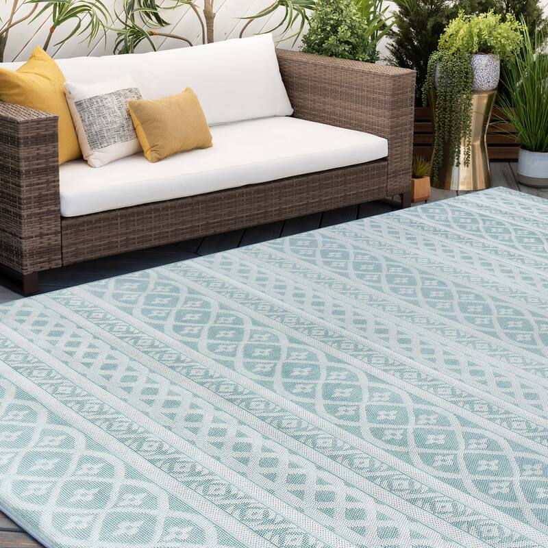 Vision Coastal Stripe Indoor/Outdoor Area Rug