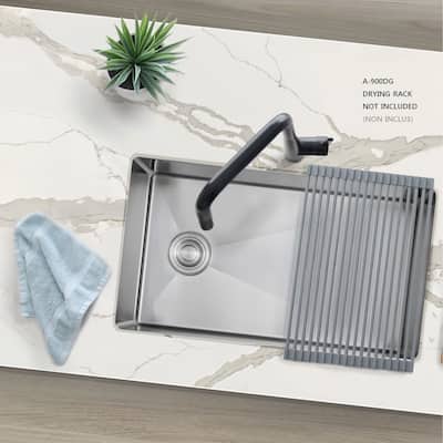 Undermount 28" Stainless Steel Single Bowl Kitchen Sink Handmade - 28" x 18' x 10"