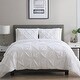 preview thumbnail 32 of 34, VCNY Home Carmen 3-Piece Pintuck Duvet Cover Set White - Queen