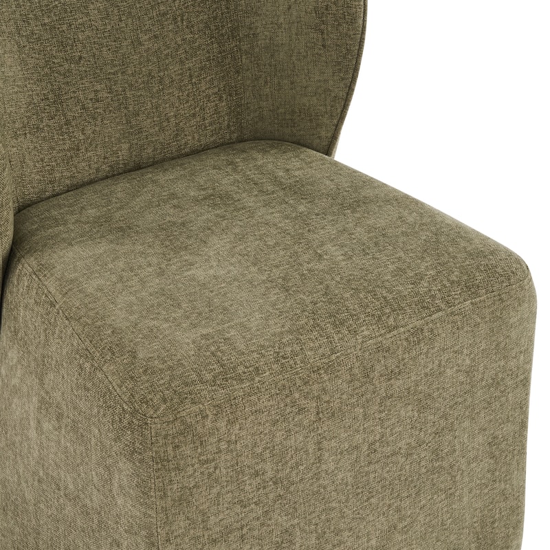 Christopher Knight Home - Forest 7-Piece Upholstered Dining Set with 84" Rectangular Pillar Base Dining Table