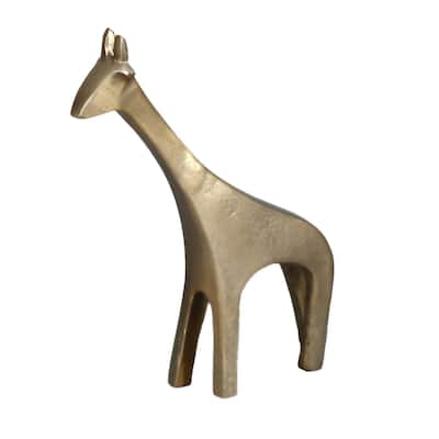 A&B Home Aluminum Giraffe Figurine