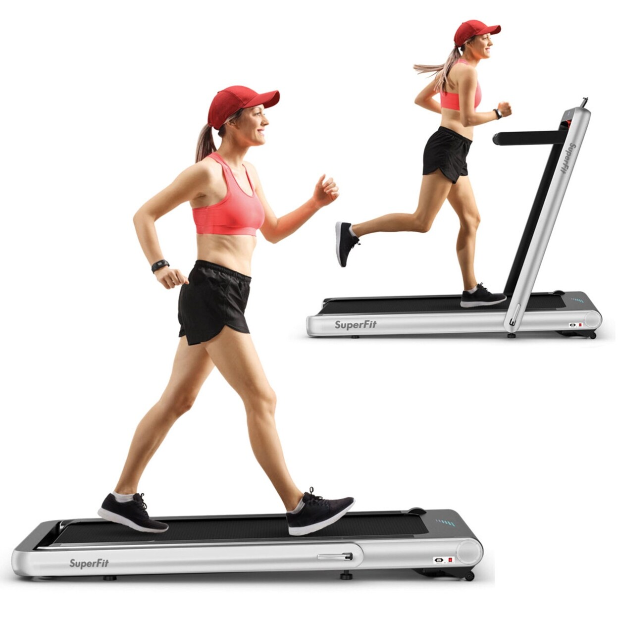Gymax 2 in 1 folding treadmill store
