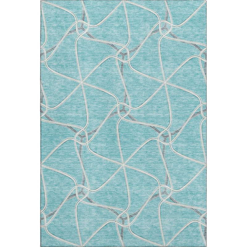 Premium Washable Super Soft Contemporary Geo Mayfield Rug