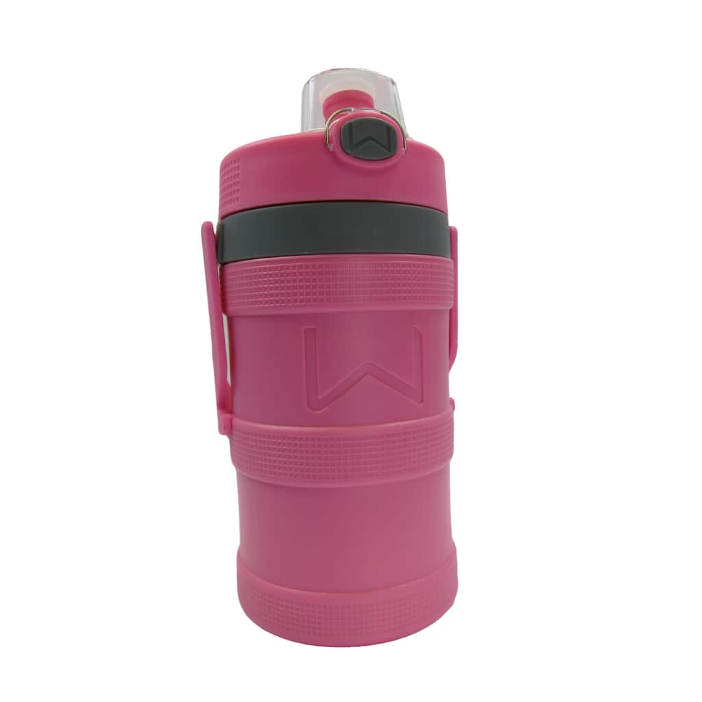 Wellness Foam Insulated Water Bottle with Carry Handle and Hook 128 oz. - Pink - 128 Oz.
