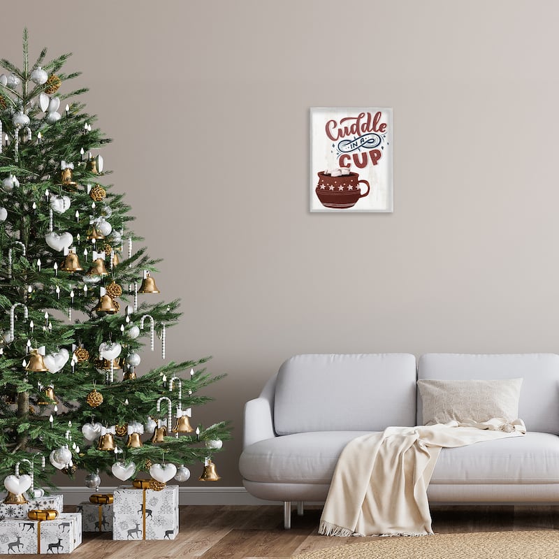 Stupell Cuddle In A Cup Cocoa Framed Giclee Art Design By Kim Allen