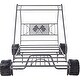 preview thumbnail 4 of 6, Grey Twin Size Car Model Bed with Fun Wheels for Imaginative Play