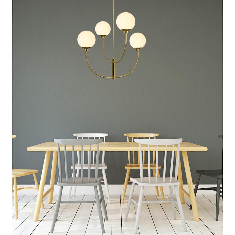 Elegant Lighting LD814D30 Nyomi 4 Light 30" Wide Chandelier