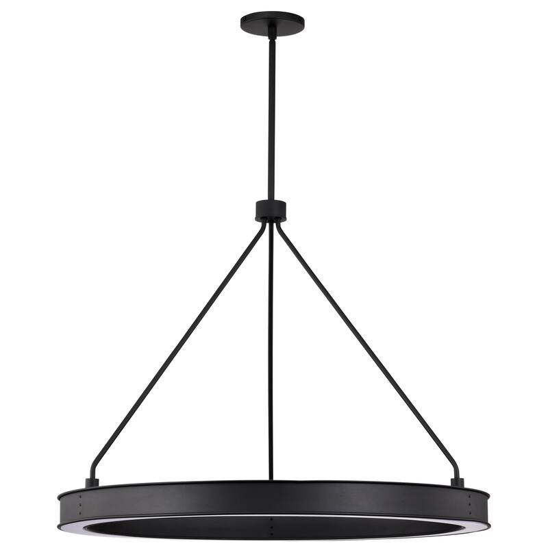 Longford 30 Inch LED Pendant Textured Black Acrylic Lens - Textured Black