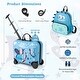 preview thumbnail 3 of 7, Gymax 2PCS Kids Luggage Set w/ Spinner Wheels 18'' Ride-on & Carry-on
