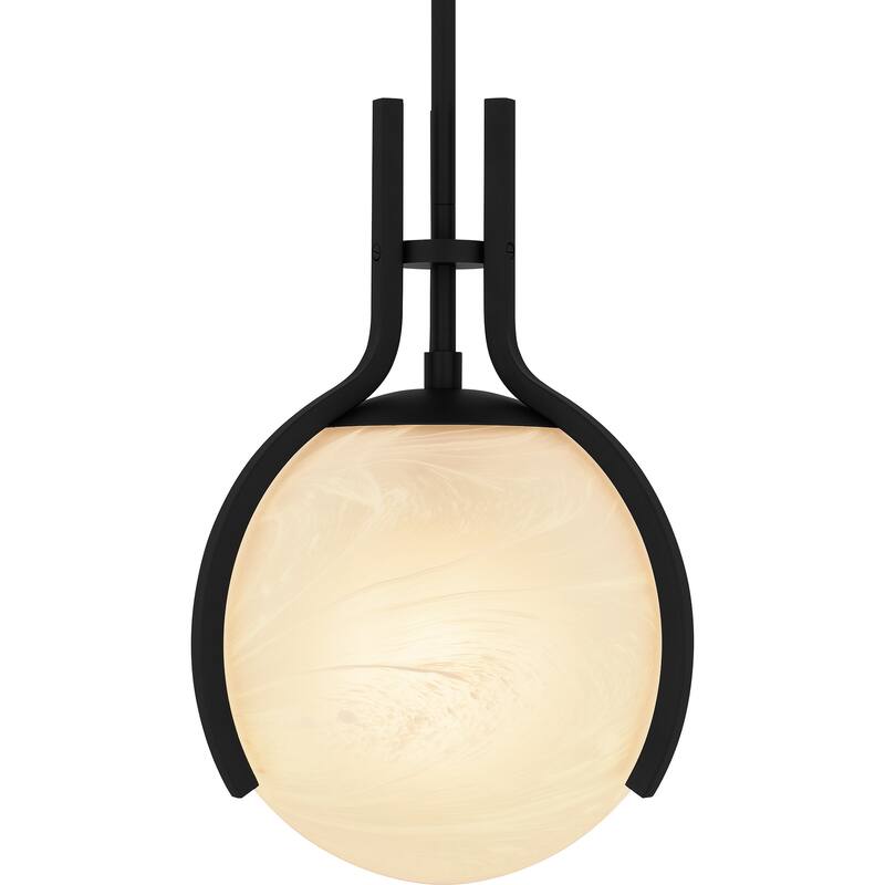 Orbit 1-Light Matte Black Pendant Light