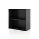 preview thumbnail 154 of 202, DH BASIC Modern Wood Customizable Stackable Storage Organizer - Cube Shelves, Drawer Cabinet, Bookcase with Doors by Denhour 2-Tier - Black