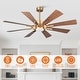 preview thumbnail 41 of 46, Parrot Uncle 60" Farmhouse Integrated LED Windmill Ceiling Fan with Light and Remote