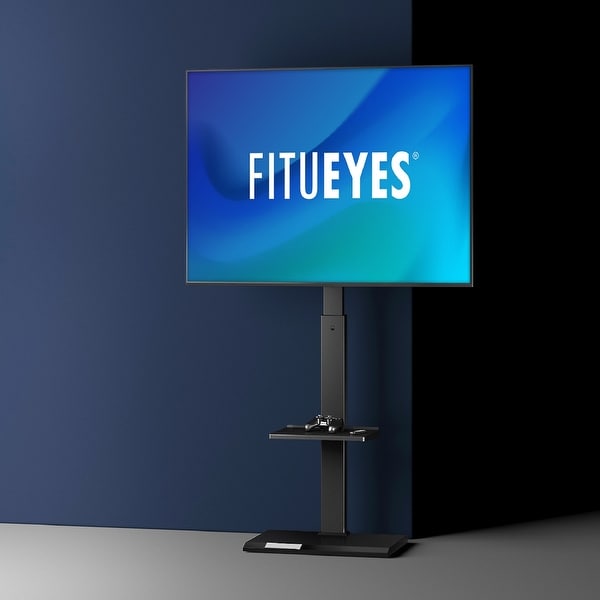 FITUEYES Floor TV Stand Height Adjustable Swivel Mount Up to 65 inches. Opens flyout.