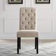 preview thumbnail 6 of 16, Roundhill Furniture Leviton Solid Wood Tufted Dining Chair (Set of 2)