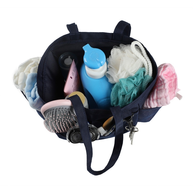 Wrapables Quick Dry Portable Mesh Shower Caddy/Tote/Organizer Blue