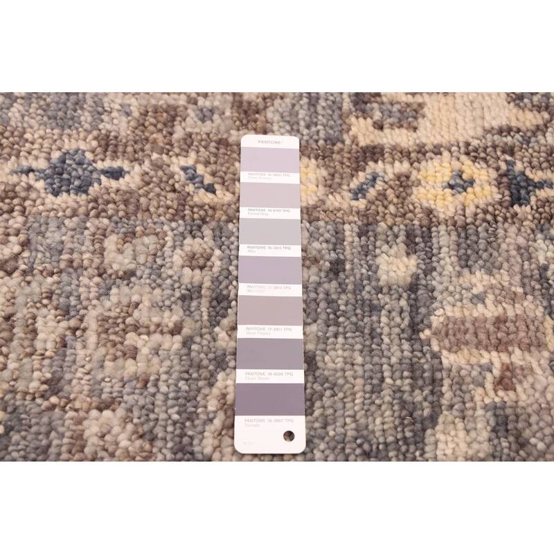 ECARPETGALLERY Hand-knotted Jules Serapi Dark Grey Wool Rug - 6'0 x 9'0