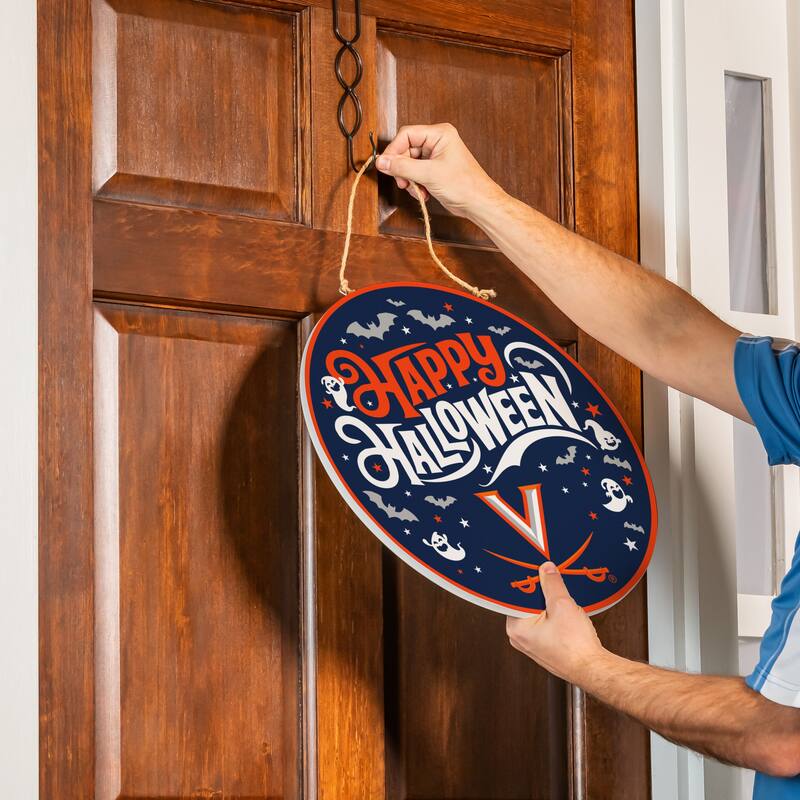 University of Virginia 18" x 18" Halloween Door Décor Wall Sign