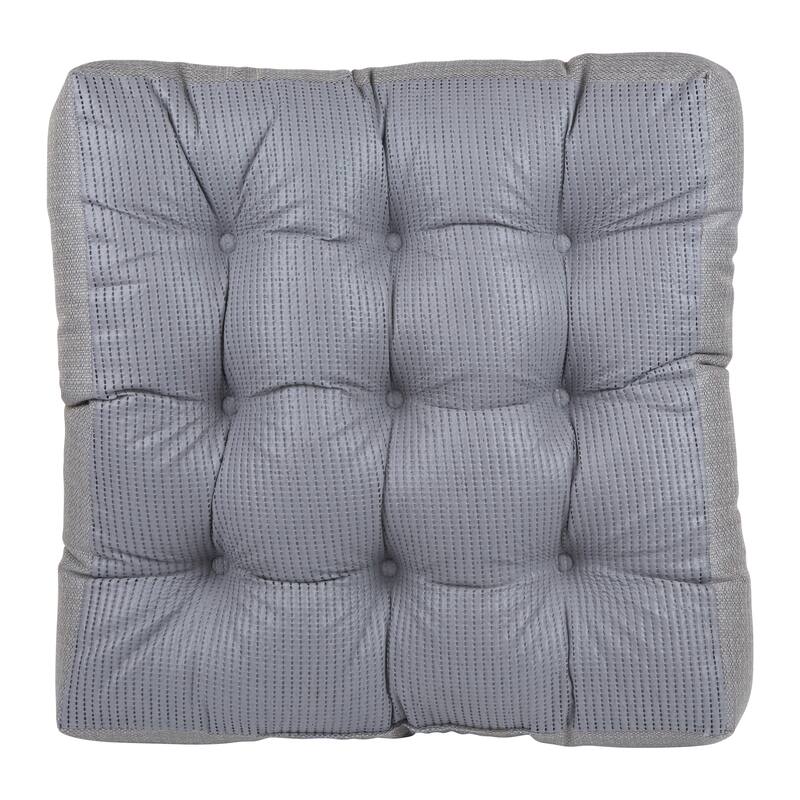 Klear Vu Gripper Home Square Seat Non-Slip Tufted Extra Thick Floor Cushion