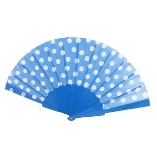 Shop Unique Bargains Summer Portable Plastic Framework Folding Hand Fan ...