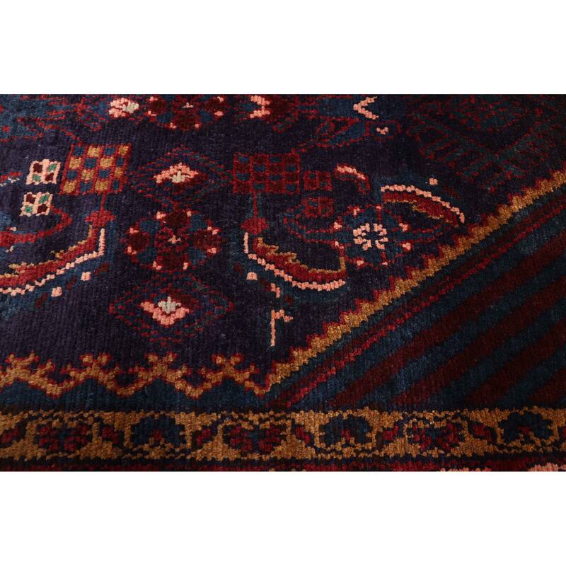 ECARPETGALLERY Hand-knotted Andelz Dark Navy Wool Rug - 4'1 x 10'2