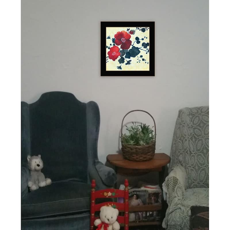 TrendyDecor4U Contemporary "Japanese Blossoms I" Framed Print Wall Art