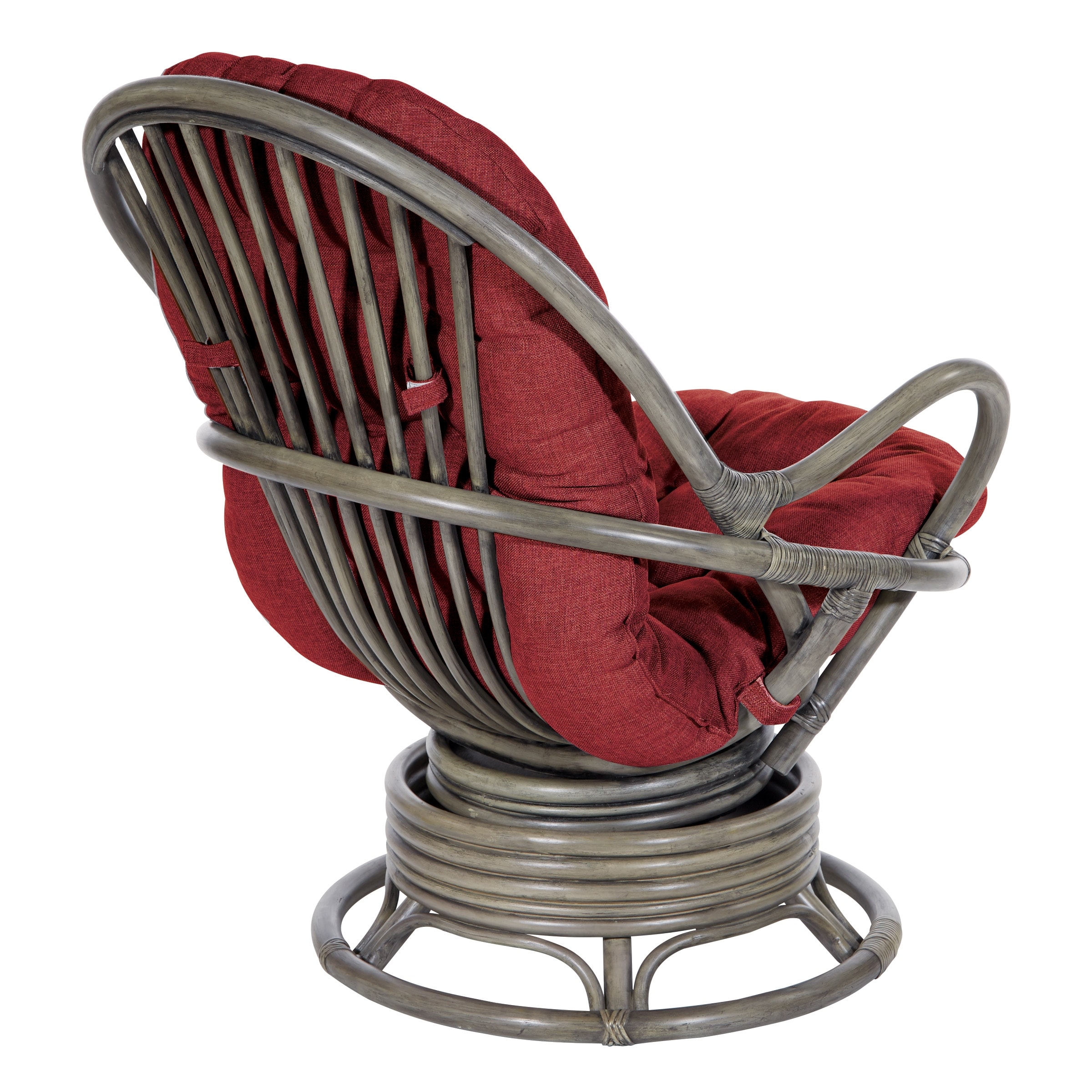 Rattan Swivel Rocker Chair-image