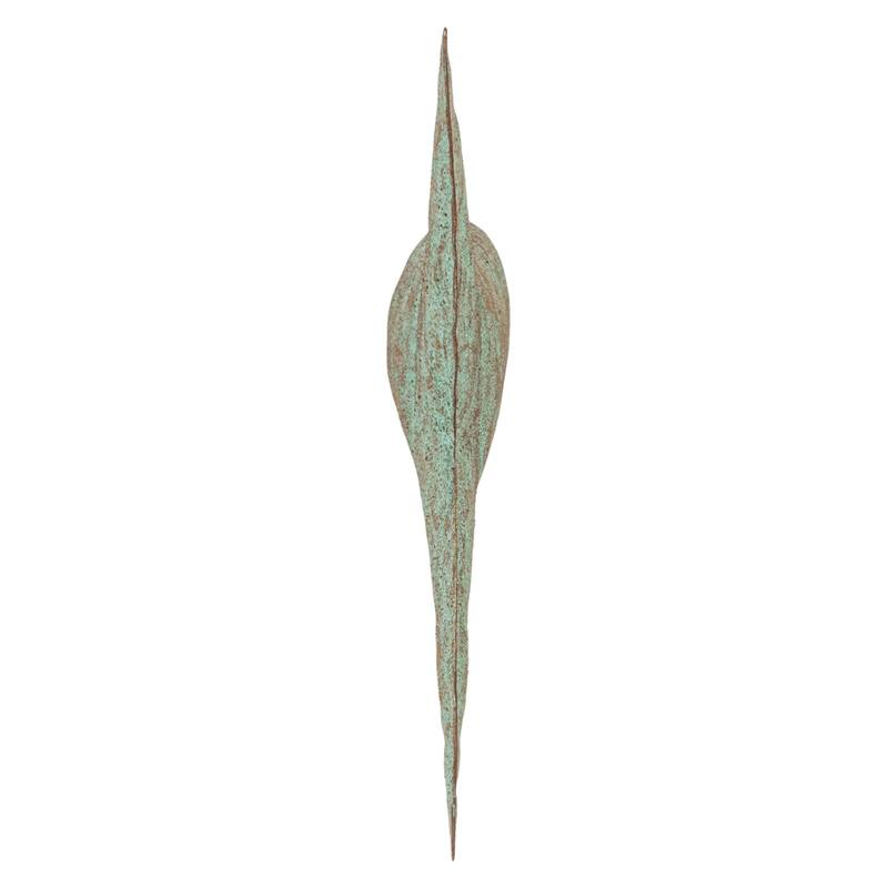 Distressed Metal Trout Tail Accent Decor - 8.8"L x 1.8"W x 9.0"H