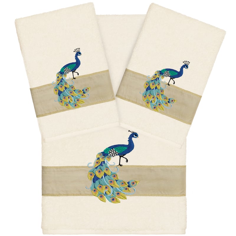 Authentic Hotel and Spa Turkish Cotton Penelope 3PC Towel Set - Cream