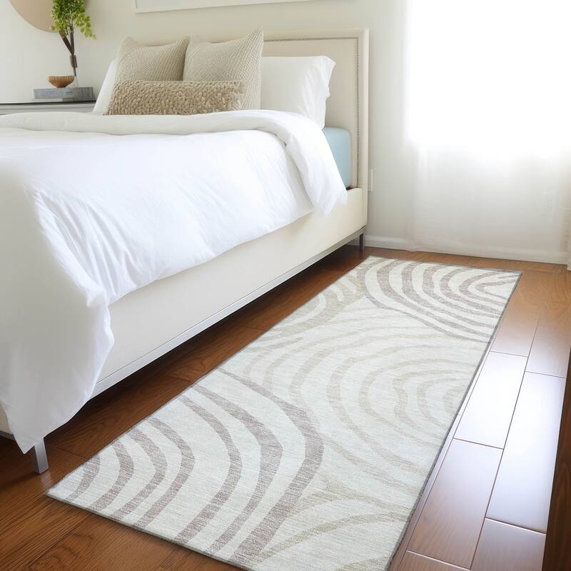 Machine Washable Indoor/ Outdoor Chantille Contemporary Dimensions Rug