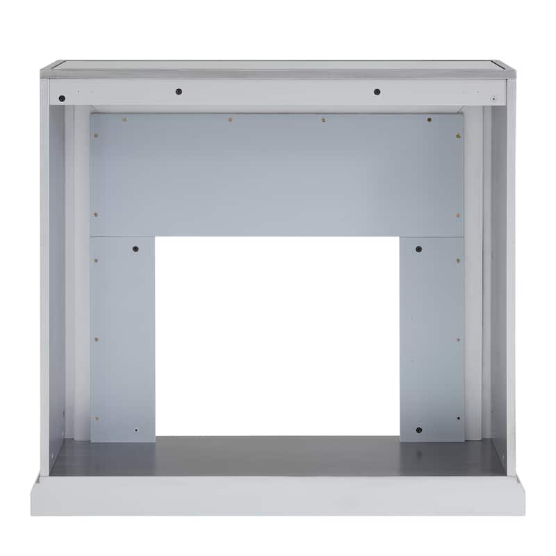 SEI Furniture Tranton Glam Mirror Electric Fireplace - N/A