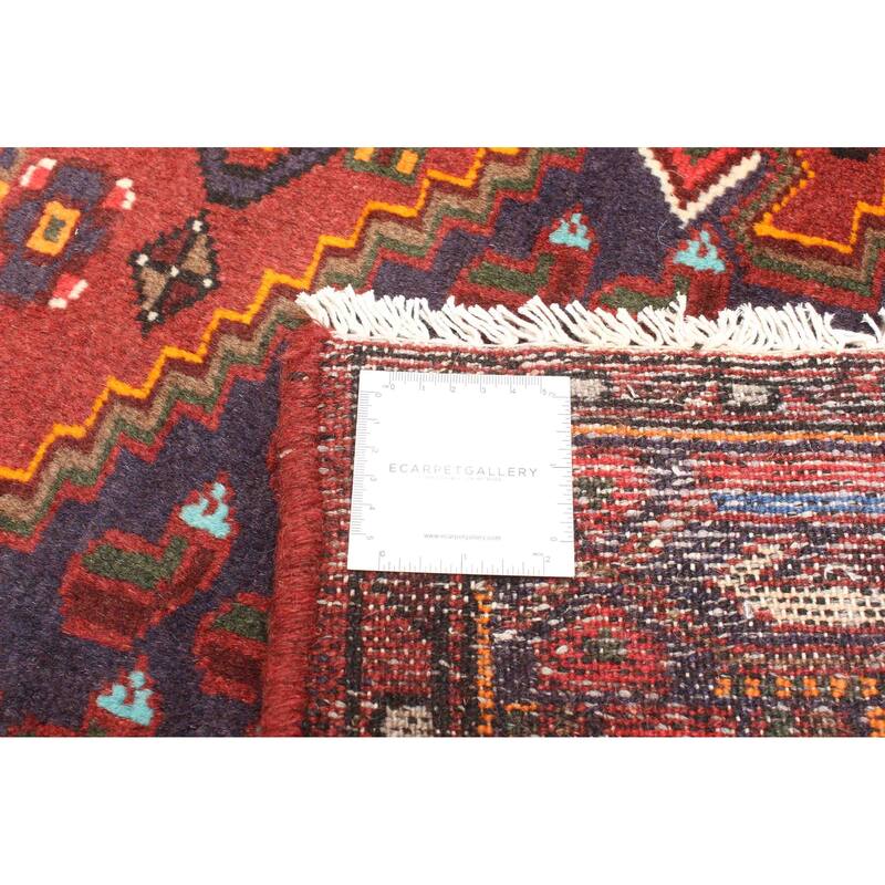 ECARPETGALLERY Hand-knotted Andelz Red Wool Rug - 4'5 x 6'3