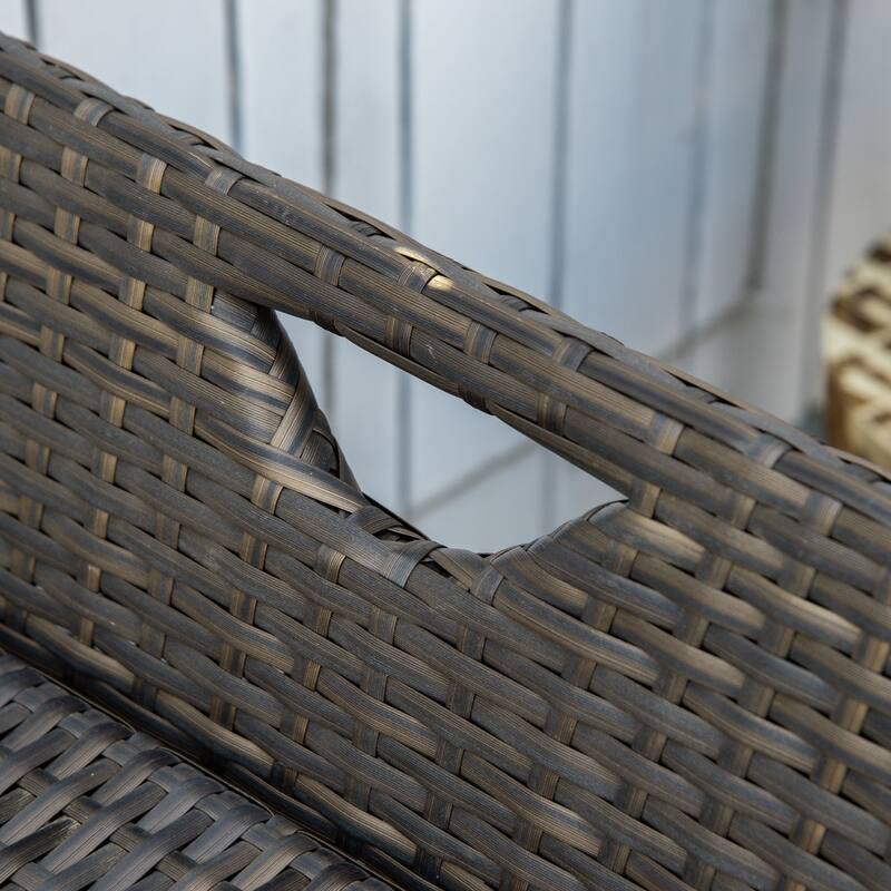 Gallon Patio Wicker Storage Bench