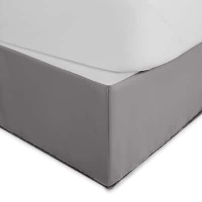 Martex Solid Tailored Pleated Lightweight 21-inch Drop Bed Skirt