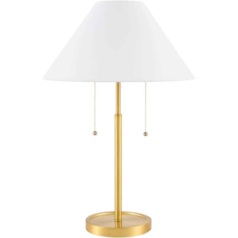 Livabliss Infanta Modern & Contemporary Accent Table Lamp - Gold/White