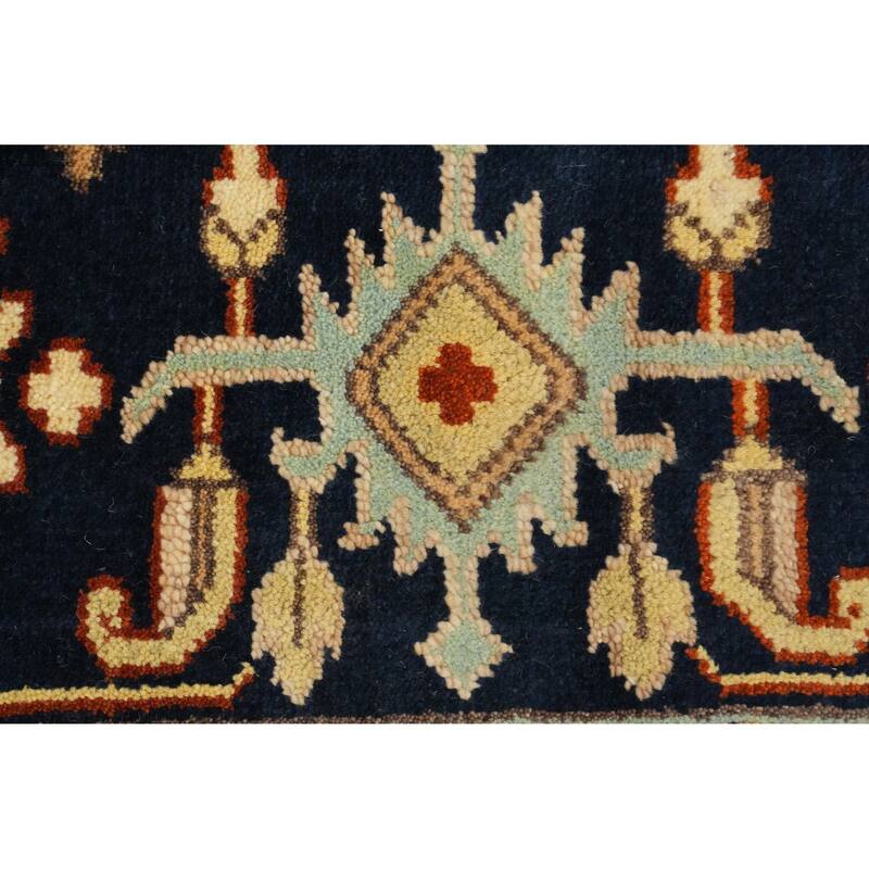 Hand Knotted Oriental 100% Wool Carpet Transitional Medallion Beige & Ivories Oushak Area Rug - 13' 9'' X 9' 10''