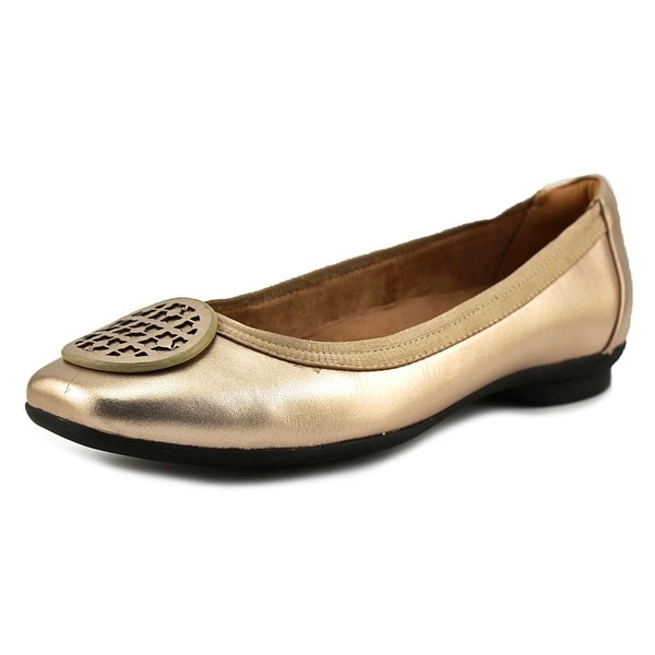 clarks gold flats