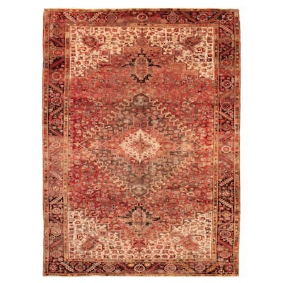 ECARPETGALLERY Hand-knotted Sarabi Red Wool Rug - 9'11 x 13'5
