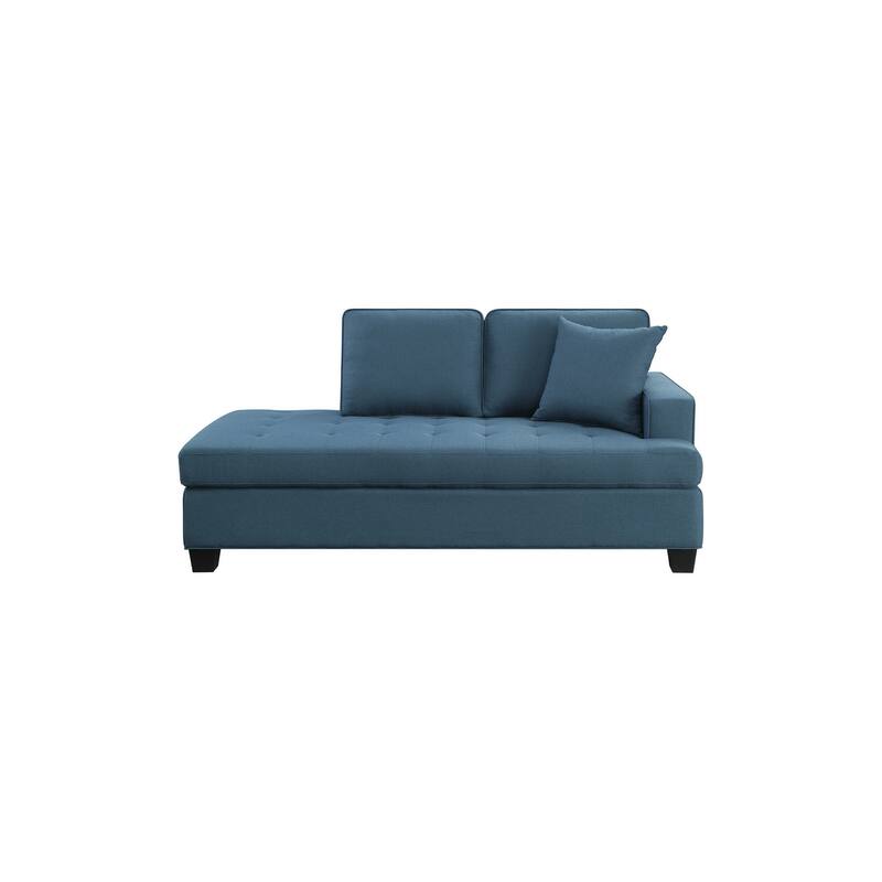 Jobyna Blue Textured Fabric Living Room Set