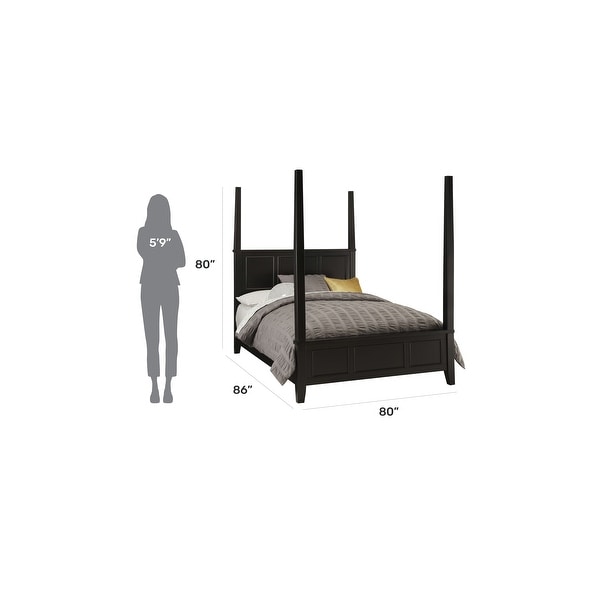 Home styles bedford black poster bed discount