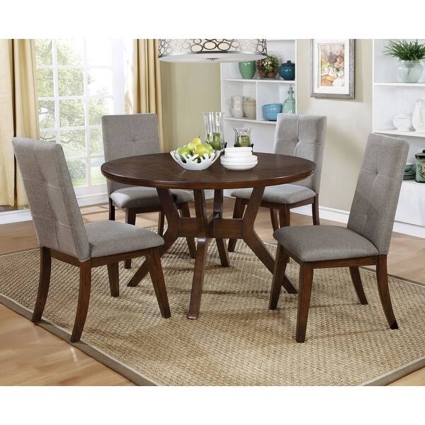 Shop Furniture Of America Yria Mid Century Modern Walnut Dining