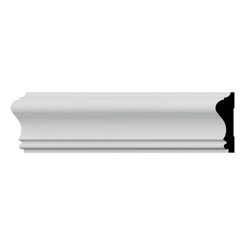 WM390 11/16-in D x 2-5/8-in W x 96-in L Americraft Solid Hardwood Stain Grade Chair Rail Moulding - Primed Fingerjoint Pine