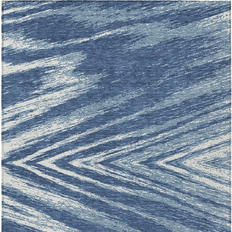 HomeRoots Abstract Transitional Rectangle Outdoor Rug
