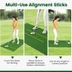 preview thumbnail 4 of 6, Costway 5 x 3 FT Golf Hitting Mat Artificial Indoor Outdoor Turf Golf - See Details