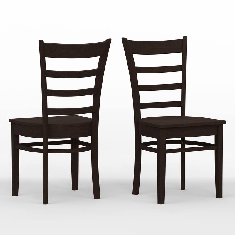 3-Piece Dining Set, 42" Round Drop-Leaf Table and Slat Back Chairs